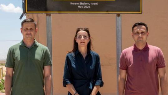 Bordi i Paqes jep njoftimin: Ambasadorja e Kosovës në Izrael inspekton bazën e misionit ndërkombëtar për Gazën