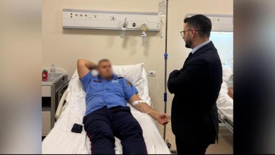 Avokati i Popullit viziton në QSUT punonjësit e Policisë të lënduar gjatë protestës para Parlamentit, Shabani: Integriteti fizik i efektivëve në krye të detyrës, është i pacenueshëm