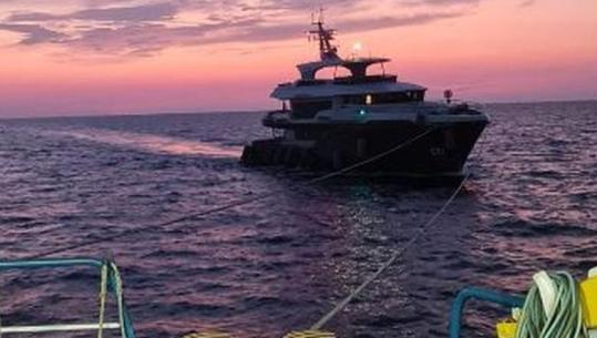 Kapiteneria e Portit të Durrësit realizon me sukses operacionin në det të hapur, i vjen në ndihmë jahtit ‘Infinity Nine’