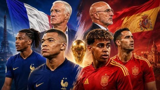 Statistikat/ Derbi i Pirenejve për një vend në finalen e Botërorit, nga Platini e Zidane te Yamal dhe Mbappe! Francë - Spanjë me rivalitet historik