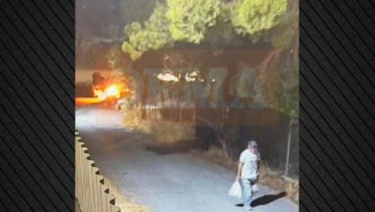 I vë flakën pyllit dhe largohet si të mos kishte ndodhur asgjë, arrestohet 50-vjeçari shqiptar në Greqi! Dalin pamjet nga momenti i zjarrit