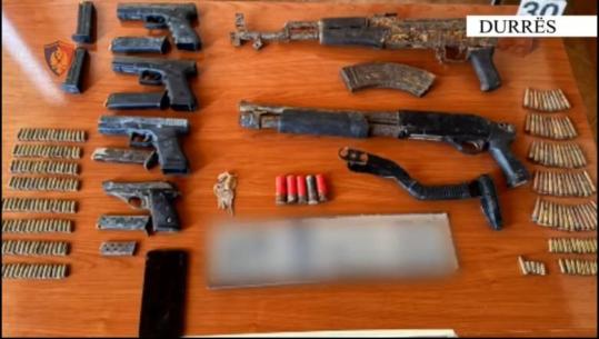 Zbulohet bazë me armë e municion luftarak në Durrës, arrestohet 20-vjeçari! Furnizonte grupet kriminale (VIDEO)