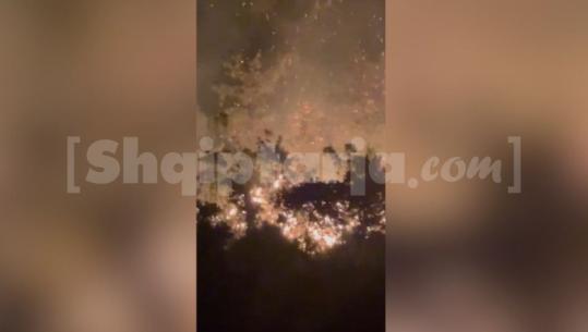 Zjarr në Gjirokastër, dy vatra aktive në fshatrat Andon Poçi e Hundkuq (VIDEO)