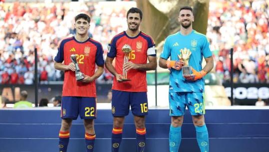 Spanja dominon edhe në ndarjen e çmimeve të Botërorit, Rodri fiton 'Topin e Artë'! Messi mbetet pa asnjë trofe individual