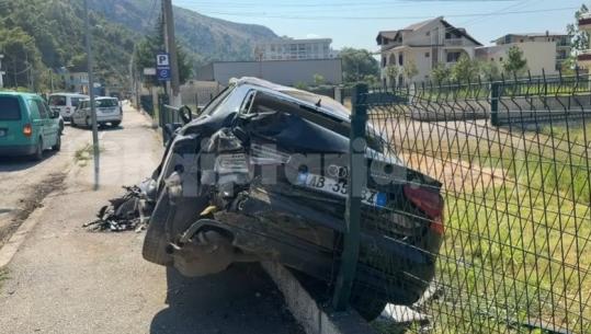 Aksident në afërsi të lapidarit në Lezhë-Shëngjin, ‘Audi’ përfundon mes gardhit metalik! Shkak dyshohet shpejtësia e lartë, plagoset 31-vjeçari