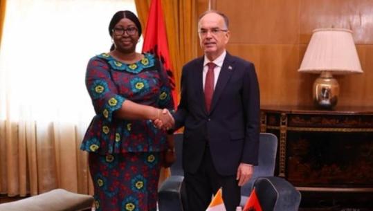 Presidenti Begaj takon ambasadoren e re të Bregut të Fildishtë, në fokus bashkëpunimi mes dy vendeve