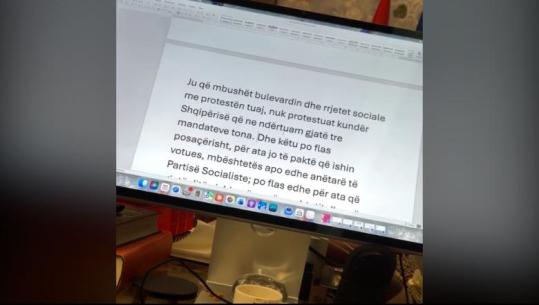 Protestuesit para Kryeministrisë, Rama në zyrë! Kryeministri publikon videon: Thirrja 'Rama jepe dorëheqjen; më ekzalton