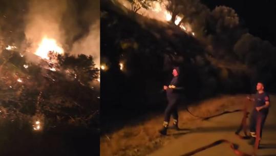 Tjetër zjarr në Mallakastër, flakët përhapen pranë qendrës së fshatit Drenovë