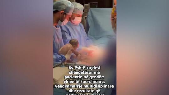 40-vjeçarja sjell në jetë binjakë pas fertilizimit in vitro, mjekët e 'Koço Gliozhenit' i korrigjojnë edhe komplikacionin e rrallë në bark