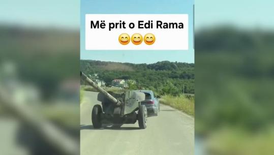 Non grata nga Shqipëria, video që publikonte Valon Bela me një top artilerie: Edi Rama më prit 