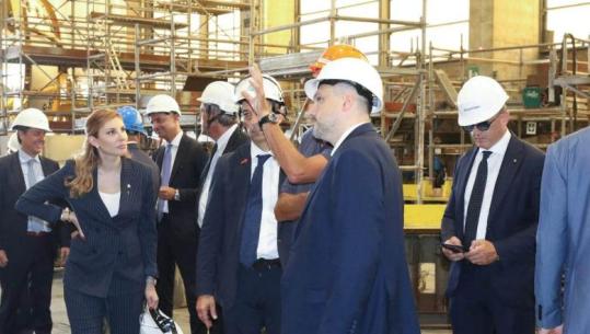 Pas themelimit të 'Fincantieri Albania', viziton një nga kantieret më të mëdha të anijeve ushtarake në Evropë