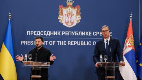 Vizita e parë zyrtare në Serbi, Zelensky merr mbështetjen e Vuçiç për pavarësinë territoriale, por s’ka sanksione për Moskën! Presidenti ukrainas mohon njohjen e Kosovës