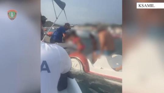 Rrezikuan të mbyteshin teksa po lundronin me një pedalon, Policia Kufitare shpëton 5 turistë suedezë në Ksamil