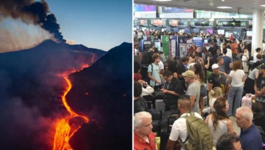 Shpërthimi i vullkanit Etna paralizon trafikun ajror në Siçili, aeroporti i Katanias mbetet i mbyllur deri nesër në orën 16:00, 700 fluturime të anuluara