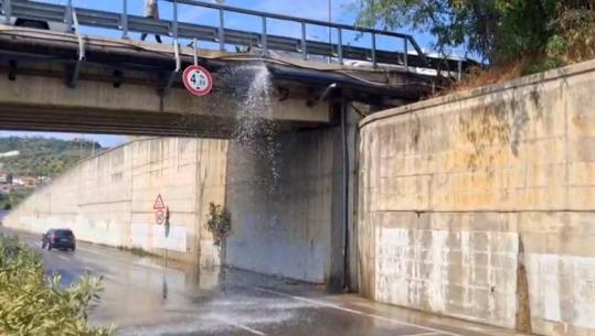 Tiranë/ Shpërthen tubacioni i ujit në Unazën e Madhe
