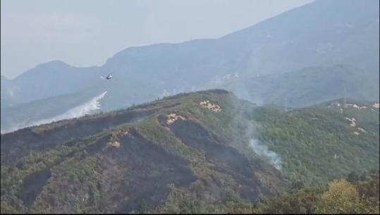 Zjarri në Tiranë, vijon ndërhyrja nga ajri për izolimin e plotë të vatrave (VIDEO)
