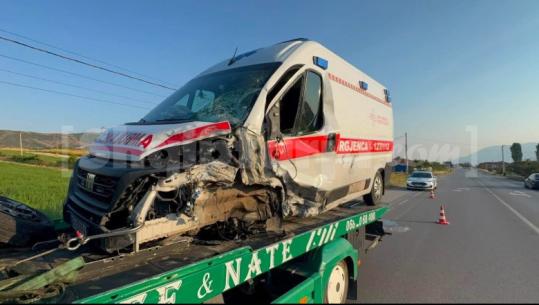 Ambulanca përplaset me një makinë tjetër në Maliq, një i plagosur