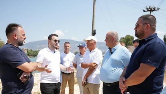Përfundon rehabilitimi i 1.3 km argjinaturë në Vrinë të Sarandës, Salla inspekton investimin: 2 mijë hektarë tokë bujqësore më të mbrojtura