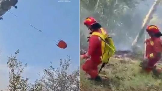 Beteja me flakët, 6 vatra aktive! 2 avionë në terren për zjarret në Lurë, 3 helikopterë në Dajt e Fushë-Lajë