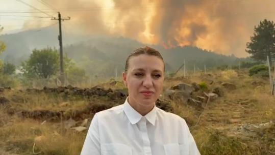 Zjarri në Gojan u afrohen banesave, nisin evakuimet! Prefektja e Shkodrës: Bashkëpunoni me autoritetet për të mbrojtur jetën