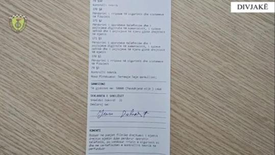 Me celular në dorë dhe timonin në tjetrën, 50 mijë lekë gjobë për shoferin e autobusit në Fier! I hiqet edhe leja e qarkullimit