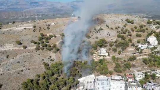 Zjarri në Kurorën e Gjelbër në Sarandë, flakët pranë Manastirit të 40 Shenjtorëve