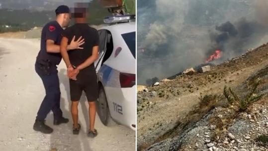 Himarë/ Arrestohet 25-vjeçari që ndezi zjarr në Tërbaç! Flakët u përhapën edhe në Vranisht dhe dogjën sipërfaqe të madhe toke dhe pyje