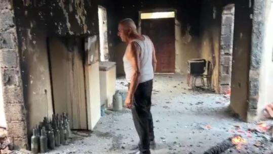 Lezhë/ Zjarri në Kalivaç shkrumbon gjithçka, Report Tv siguron pamjet! Banori i zonës: Shtëpia ime 3 katëshe është djegur plotësisht, kisha 5 frigoriferë brenda (VIDEO)