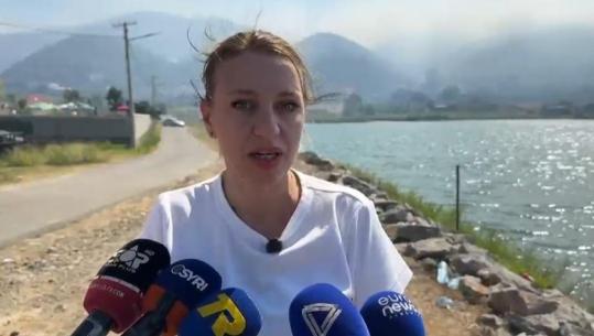 Zjarri në Shkodër, prefektja Duda: Vatra ndodhet në terren malor, s’ka rrezik për banesat