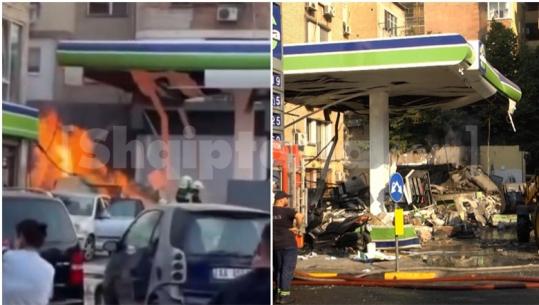 Shpërthen gazi gjatë furnizimit të një makine në pikën e karburanti ‘Eida’ mes 2 pallateve te Brryli, plagosen 3 punëtorë (VIDEO)