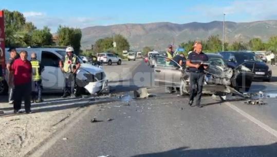 Aksident në superstradën Lezhë-Shkodër, përplases 3 automjete! 3 persona të plagosur