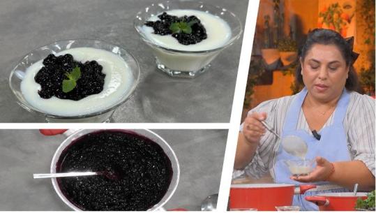 Puding në gotë me reçel boronice nga zonja Mirela