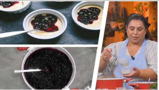 Puding në gotë me reçel boronice nga zonja Mirela