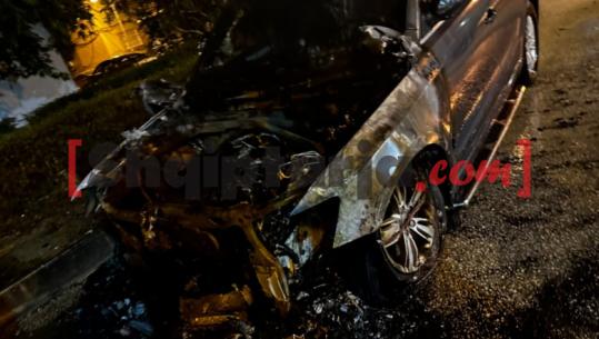 Vlorë/ Automjeti përfshihet nga flakët, dyshohet për zjarrvënie të qëllimshme