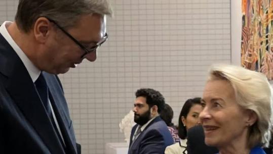 Takimi i Von Der Leyen me presidentin serb në margjinat e Asamblesë së Përgjithshme të OKB-së, KE: Ishte spontan dhe i shkurtër