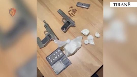 Në kërkim për shitjen e drogës në shkollat e Tiranës, arrestohet 28-vjeçari! I sekuestrohen 2 pistoleta dhe 363 gramë kokainë