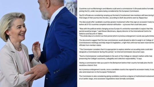 BE po shqyrton planin, Shqipëria mund të ketë komisioner në Bruksel para anëtarësimit, strategjia e re prezantohet më 6 tetor