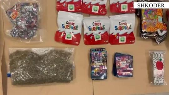Drogë pranë shkollave në Shkodër, kanabisi i paketuar si ‘Candy Surprise’! Në pranga 28-vjeçari (VIDEO)