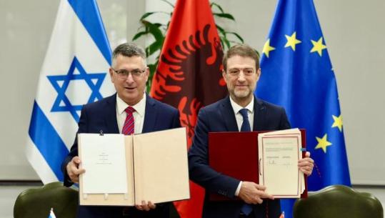 Hoxha takon ministrin e Jashtëm izraelit Gideon Sa’ar, nënshkruajnë Marrëveshjen për Bashkëpunim të Përgjithshëm