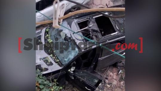 VIDEO/ Pamje nga lart të makinës së avokatit Idajet Beqiri pasi u hodh në erë me eksploziv, dëmtime të shumta në automjet