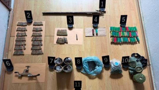 Policia e Kosovës zbulon arsenal armësh në Zubin Potok, sekuestrohen granata dore, pistoletë dhe mbi 2 mijë fishekë