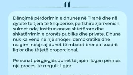 Komisioni Evropian dënoi dhunën në protesta, Balla: Mesazh i qartë nga Brukseli! Dhuna nuk është instrument politik