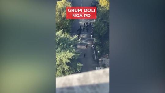 ‘Maskat’ hyjnë e dalin nga selia e PD, Balla publikon pamjet: Aty ndodhet depoja e molotovëve