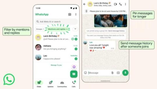 Filtra për të mos humbur bisedat e rëndësishme, WhatsApp sjell 4 risi për grupet