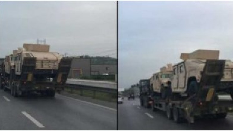 Ministria e Mbrojtjes për mjetet e transportuara në autostradë: Ndihmë nga SHBA 75 mjete Humvee për FA