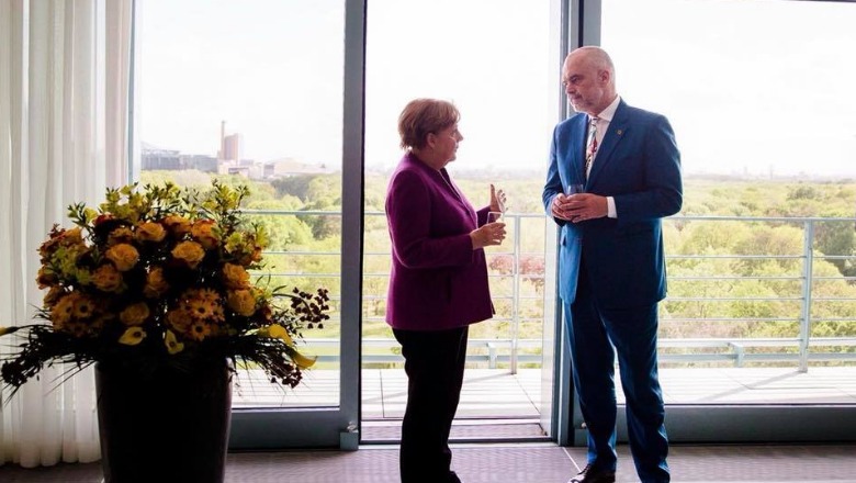 FOTO pikante nga vizita e Ramës në Gjermani dhe takimi me Merkel