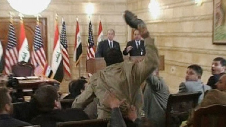 Gazetari i famshëm ‘për goditjen me këpucë ndaj Bush-it’, kandidon për deputet në Irak/VIDEO