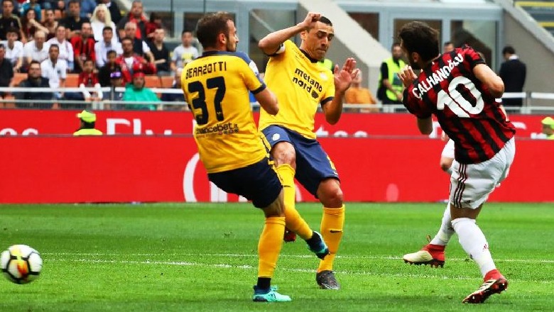 Milan bind ndaj Veronës, 4 gola për vendin e gjashtë