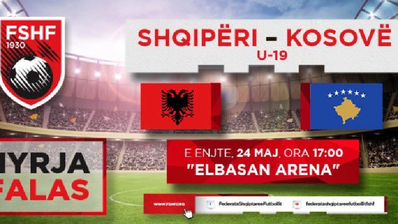 Kombëtarja U-19, dy ndeshje miqësore me Kosovën U-19
