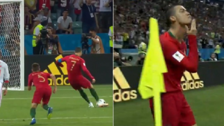 Festoi duke prekur mjekrën, zbulohet domethënia e veprimit të Ronaldos pas golit të parë